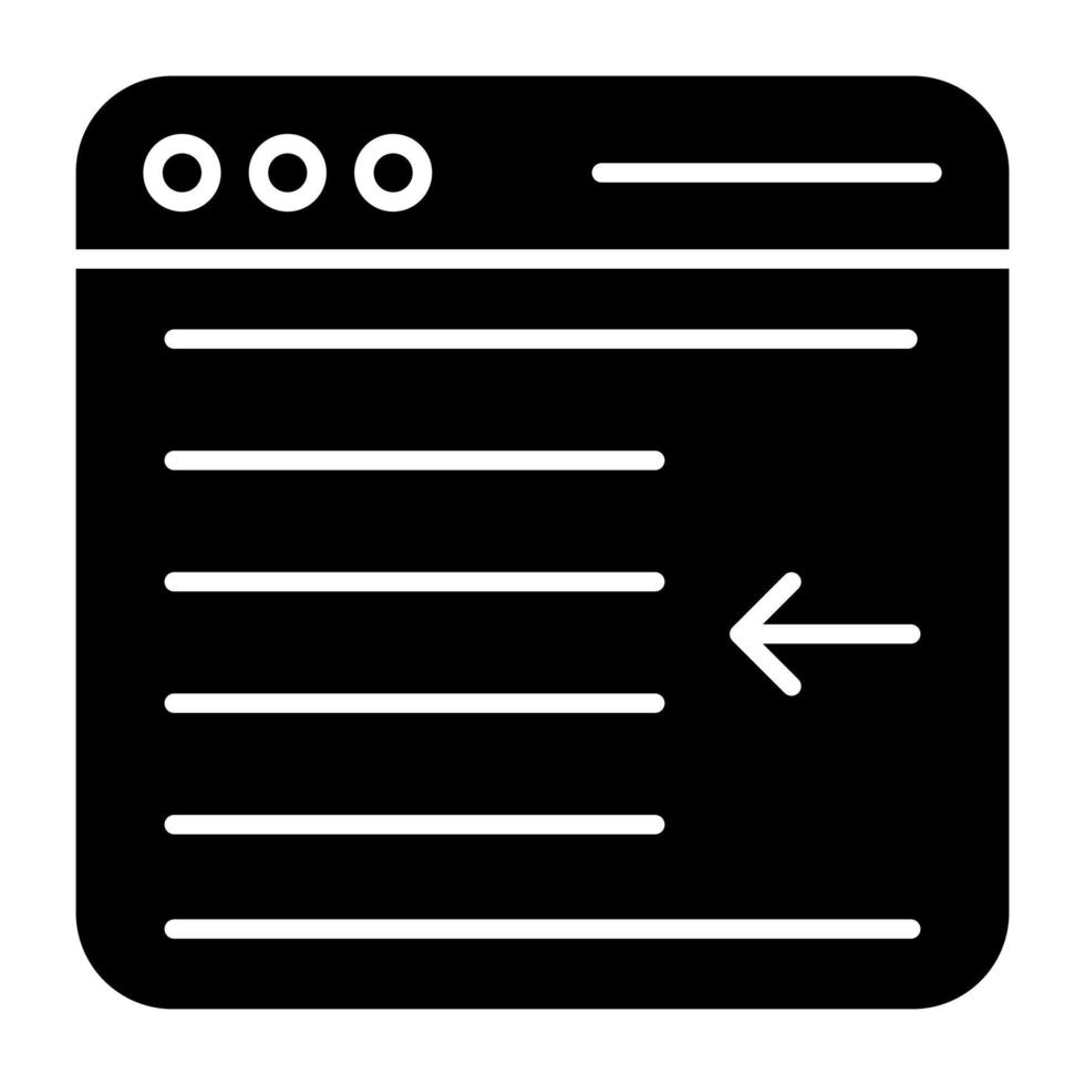 Filled design icon of web interface vector