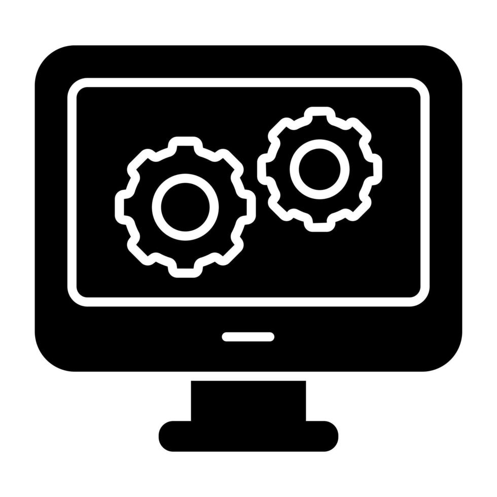 icono de diseño moderno de la configuración del sistema vector