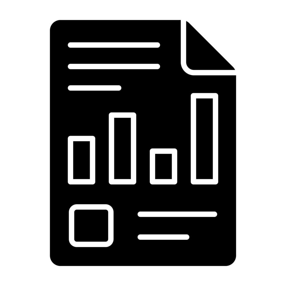 Unique design icon of business report vector