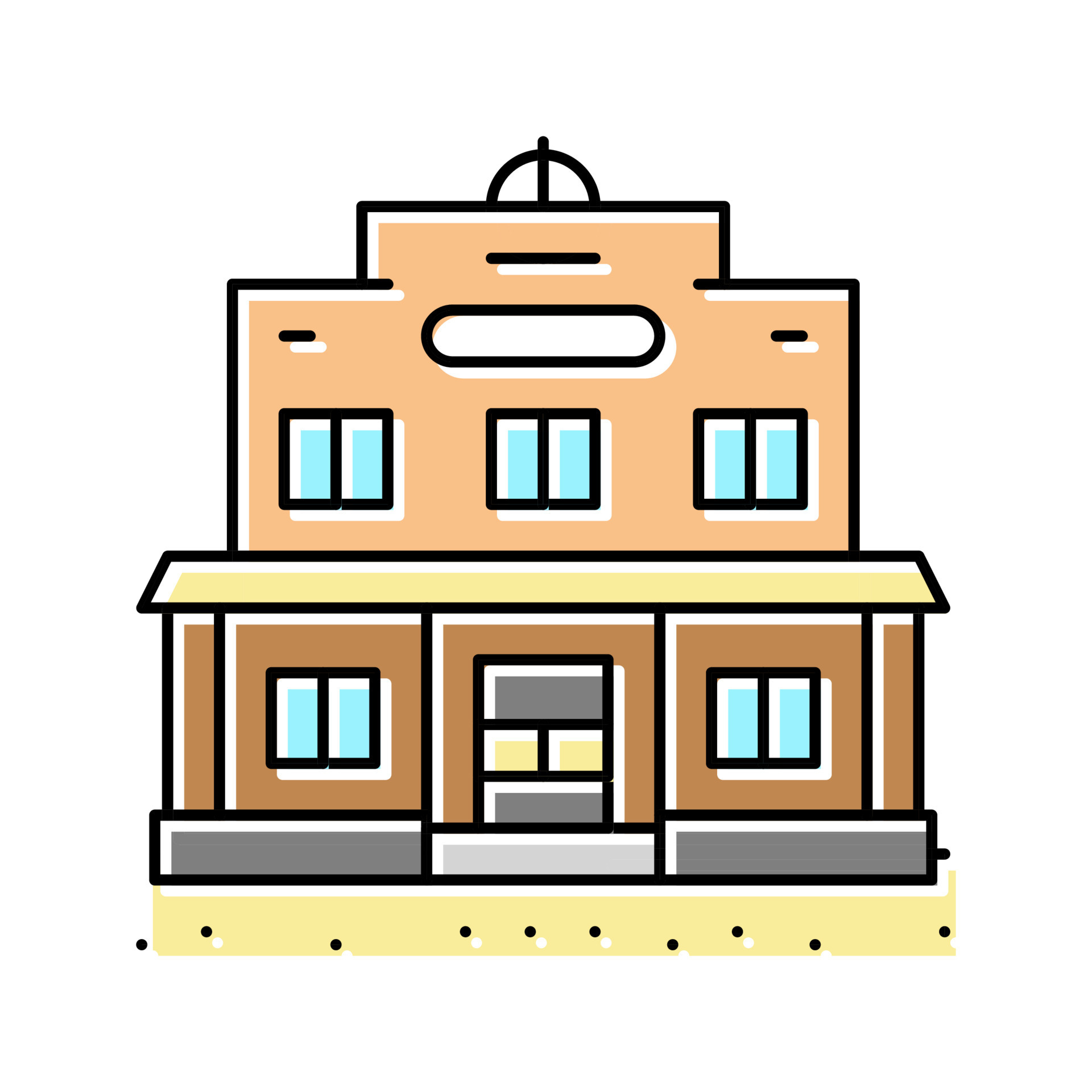 saloon-bar-building-color-icon-vector-illustration-19590063-vector-art