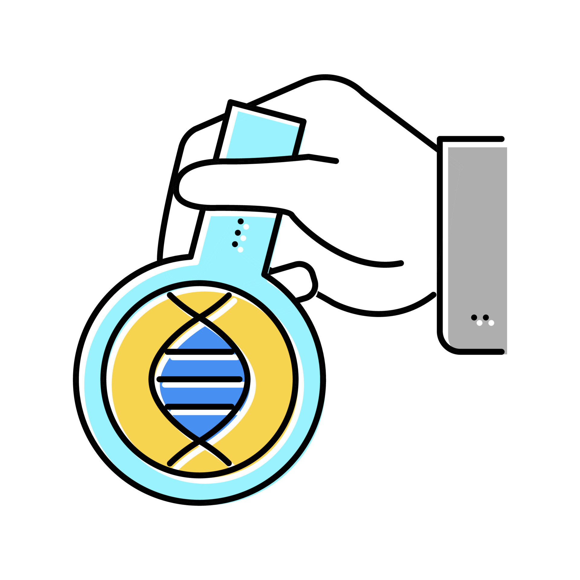 Laboratory Researching Genetic Molecule Color Icon Vector Illustration 19590304 Vector Art At Laboratory Researching Genetic Molecule Color Icon Vector Illustration 19590304 Vector Art At