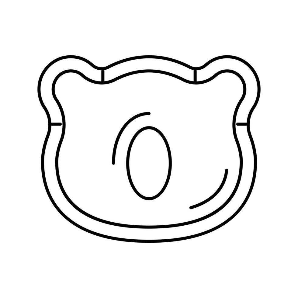 baby pillow line icon vector illustration