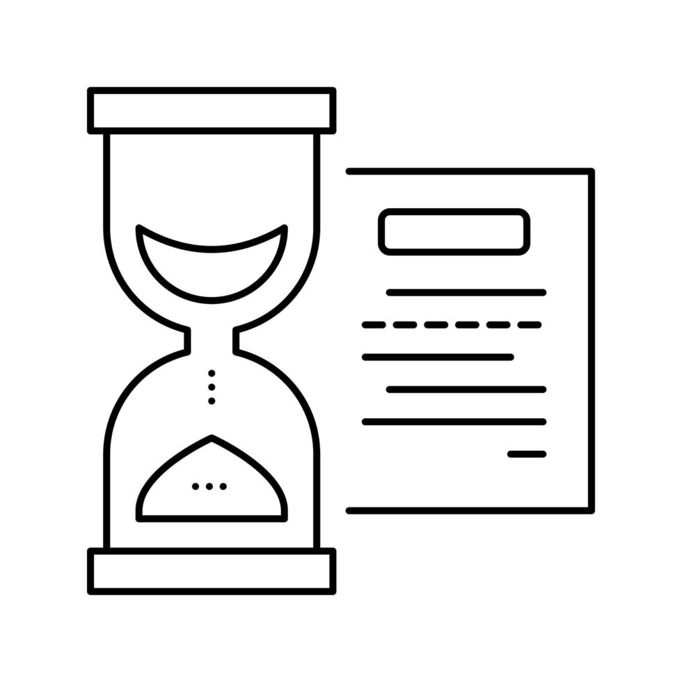 performing tasks time line icon vector illustration