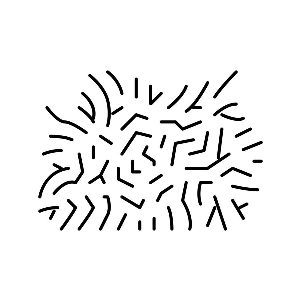 java moss line icon vector illustration