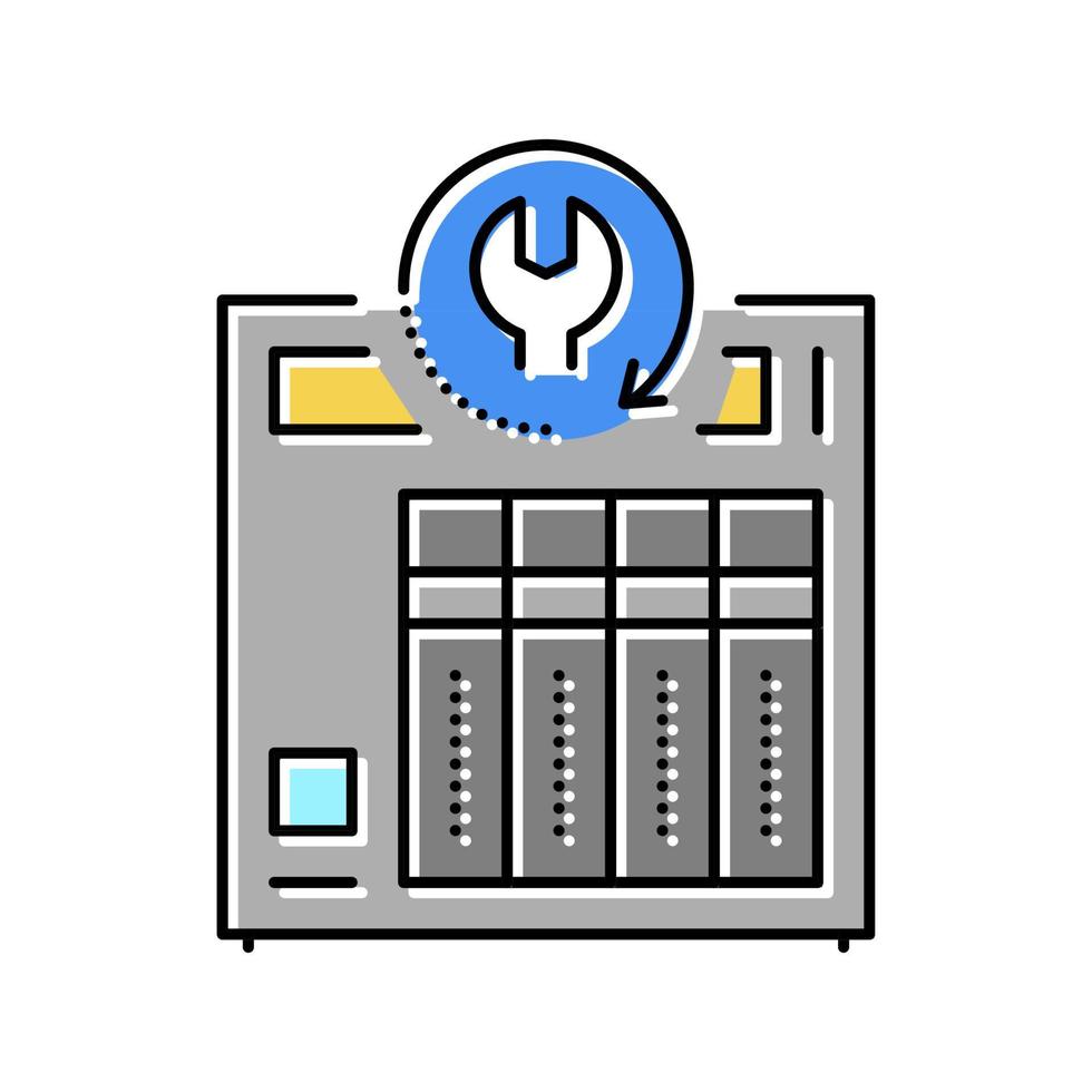 nas data recovery color icon vector illustration