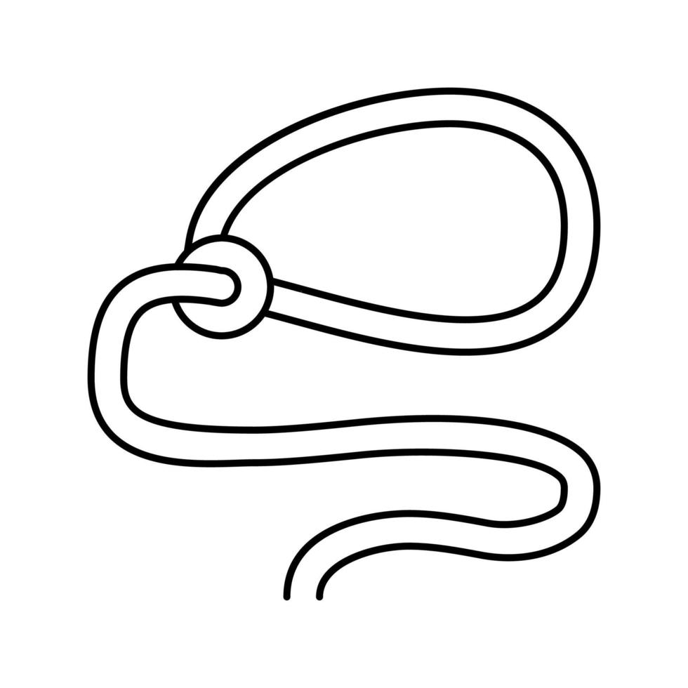 lasso accessory line icon vector illustration
