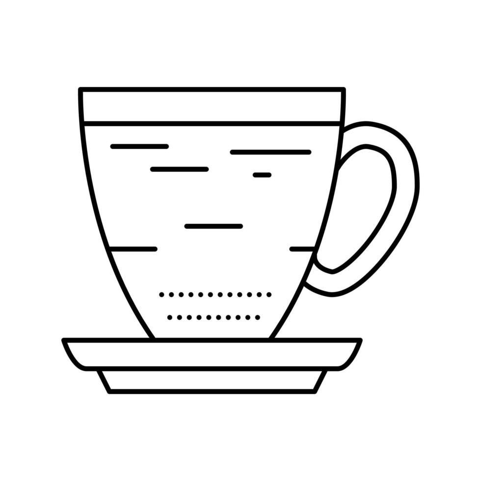 americano coffee line icon vector illustration