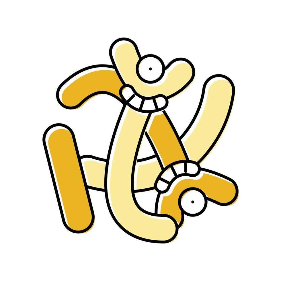 germen bacteria virus color icono vector ilustración
