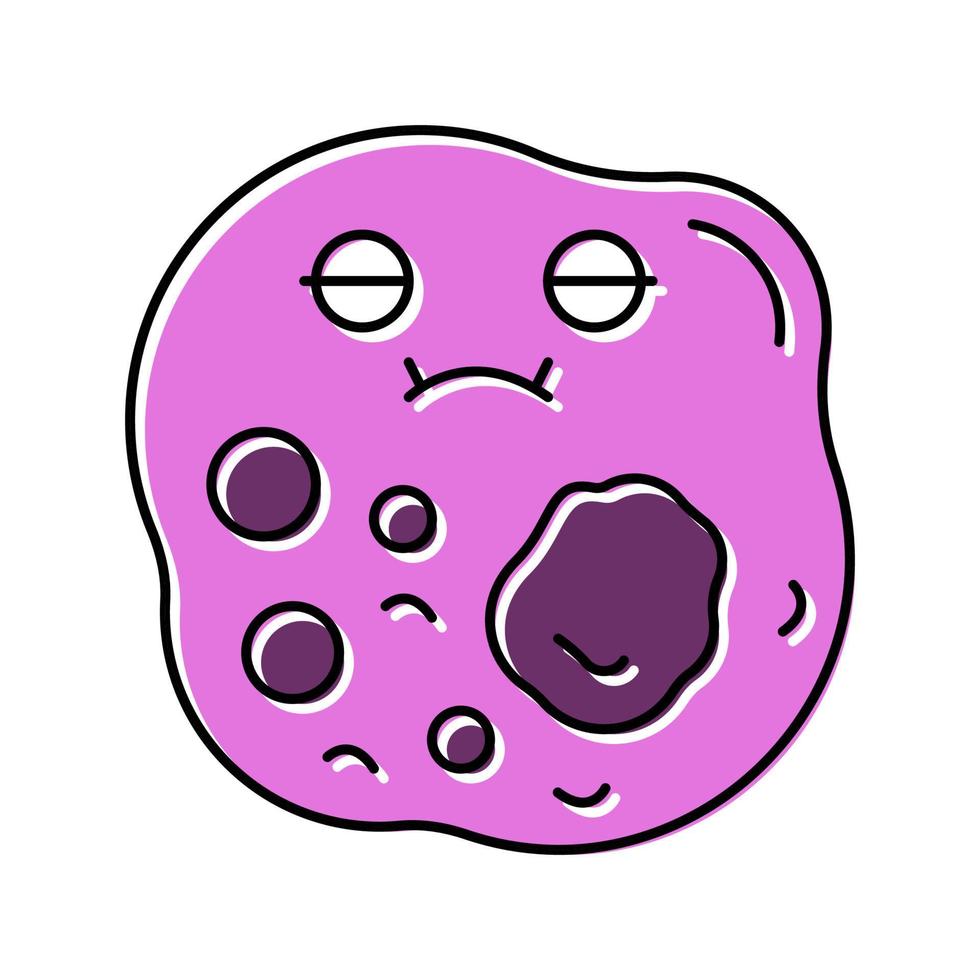 pathogen bacteria virus color icon vector illustration