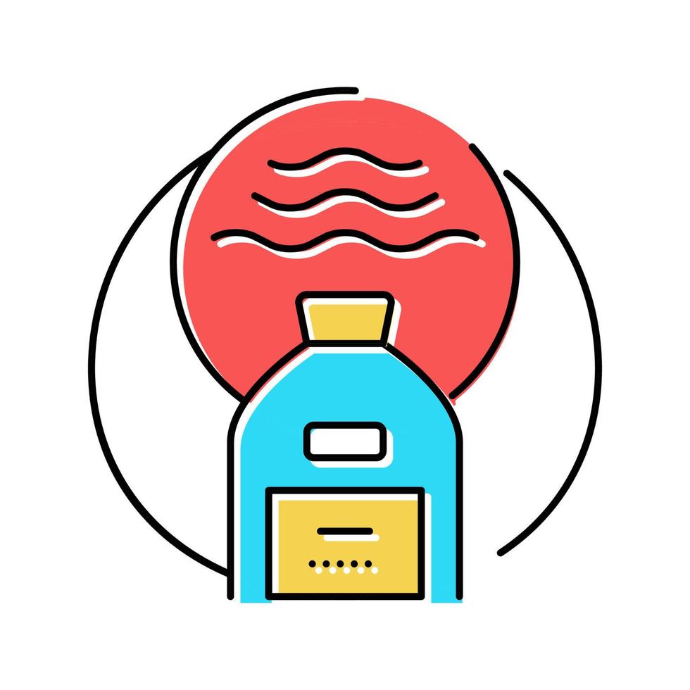 organic solvent color icon vector illustration