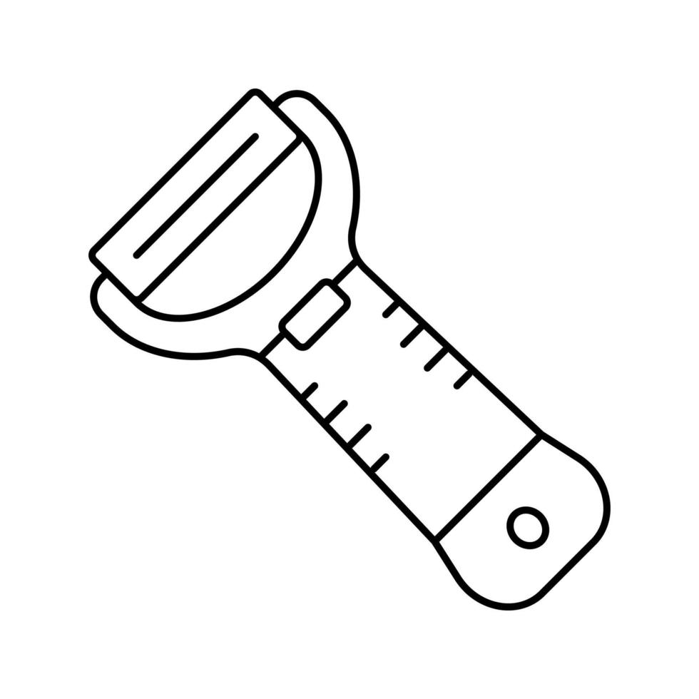 peeler potato line icon vector illustration