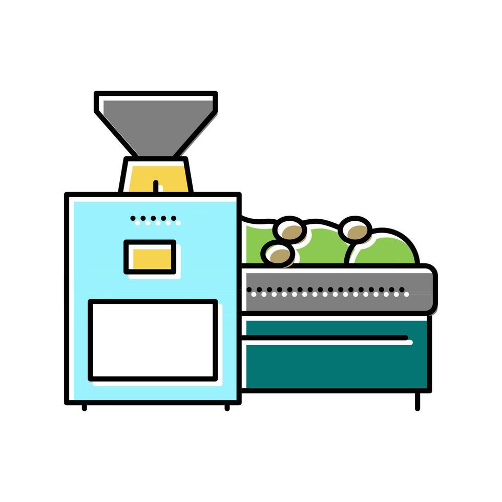 washing machine olive color icon vector illustration