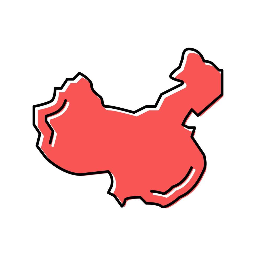 china country color icon vector illustration