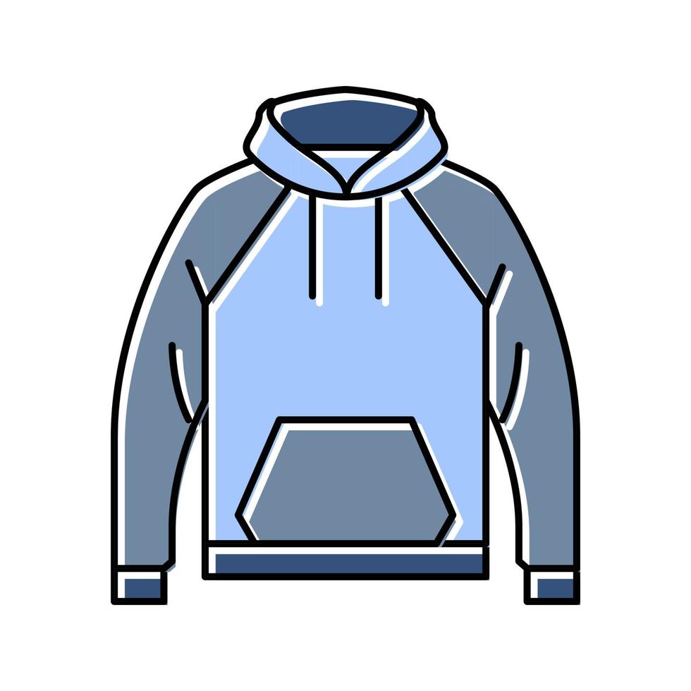 hoodie outerwear male color icon vector illustration