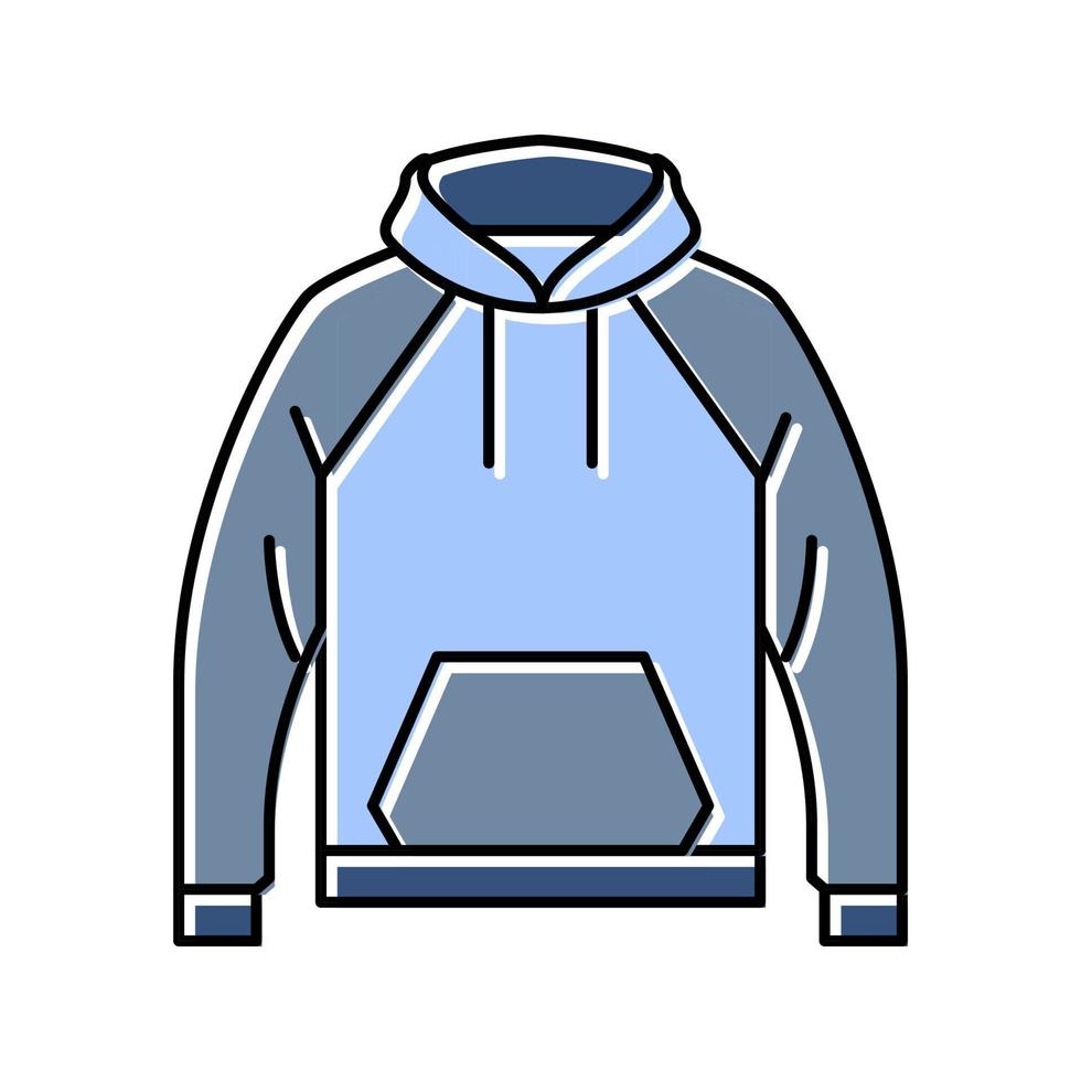 hoodie outerwear male color icon vector illustration