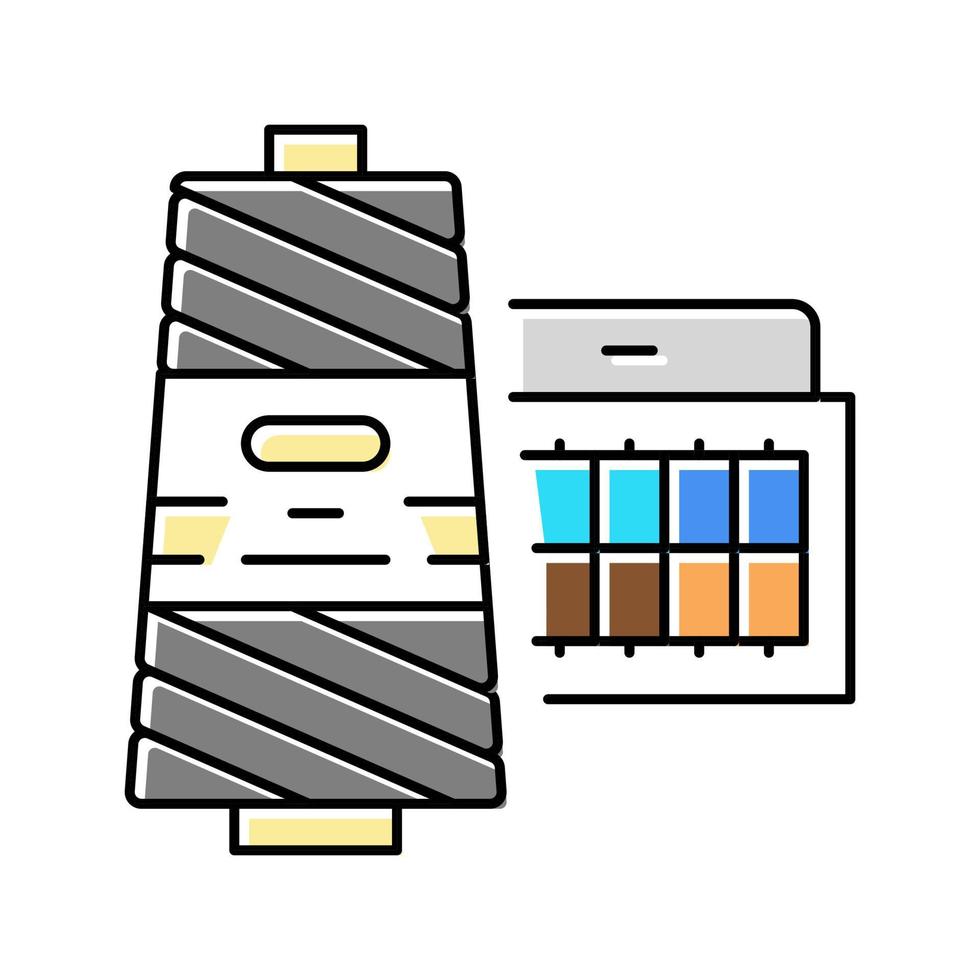 thread accessory color icon vector illustration