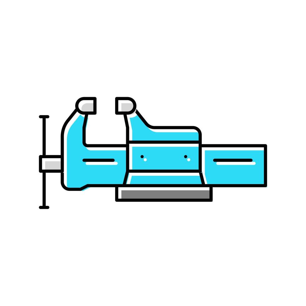 bench vice color icon vector illustration