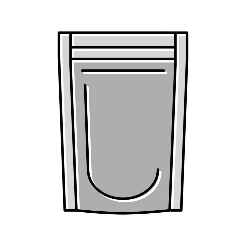 ilustración de vector de icono de color de bolsa de plástico