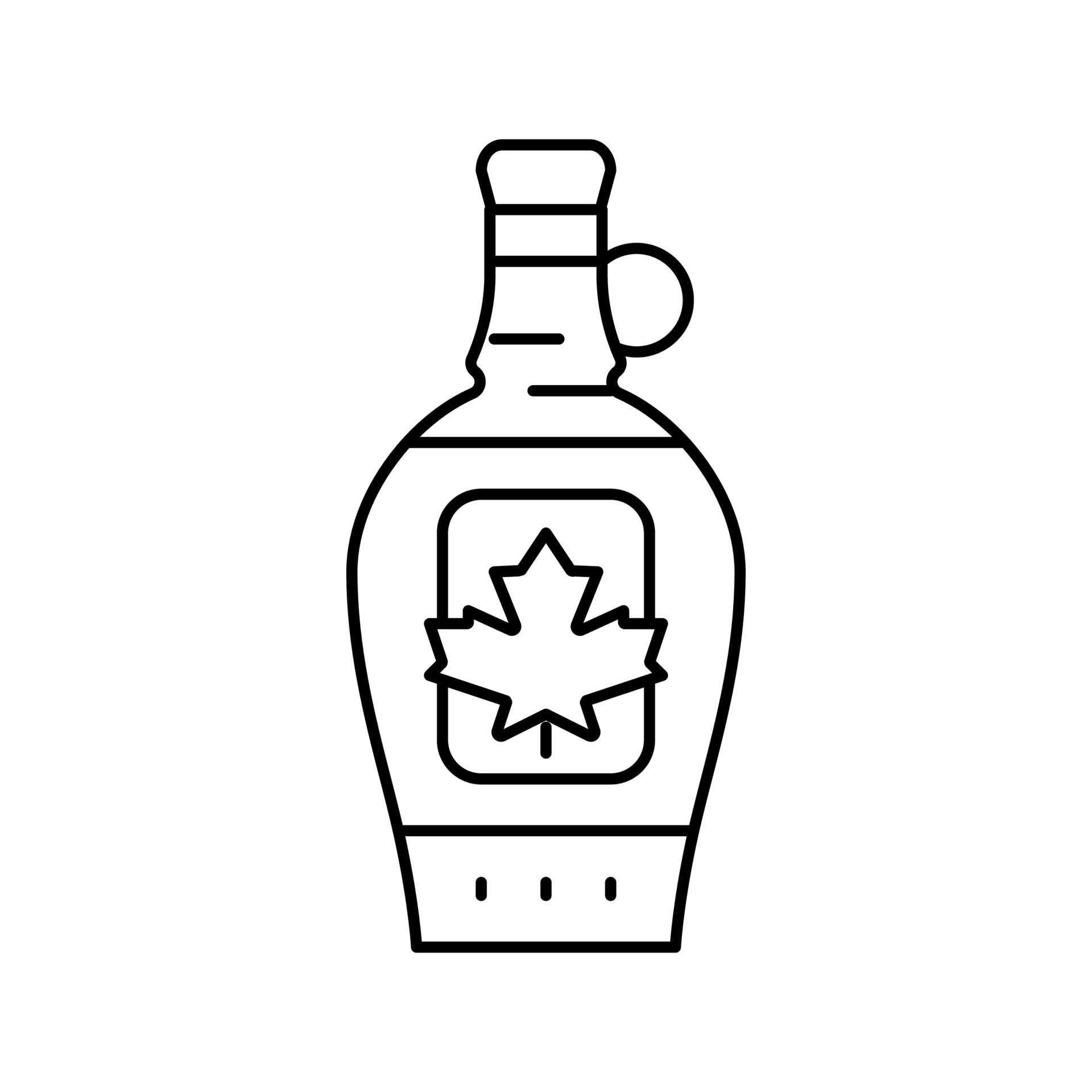 maple syrup package line icon vector illustration 19591600 Vector Art