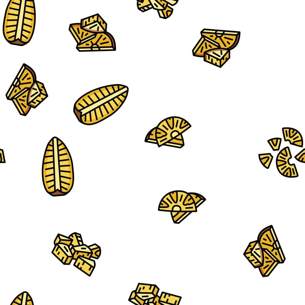 pineapple fruit tropical food vector seamless pattern