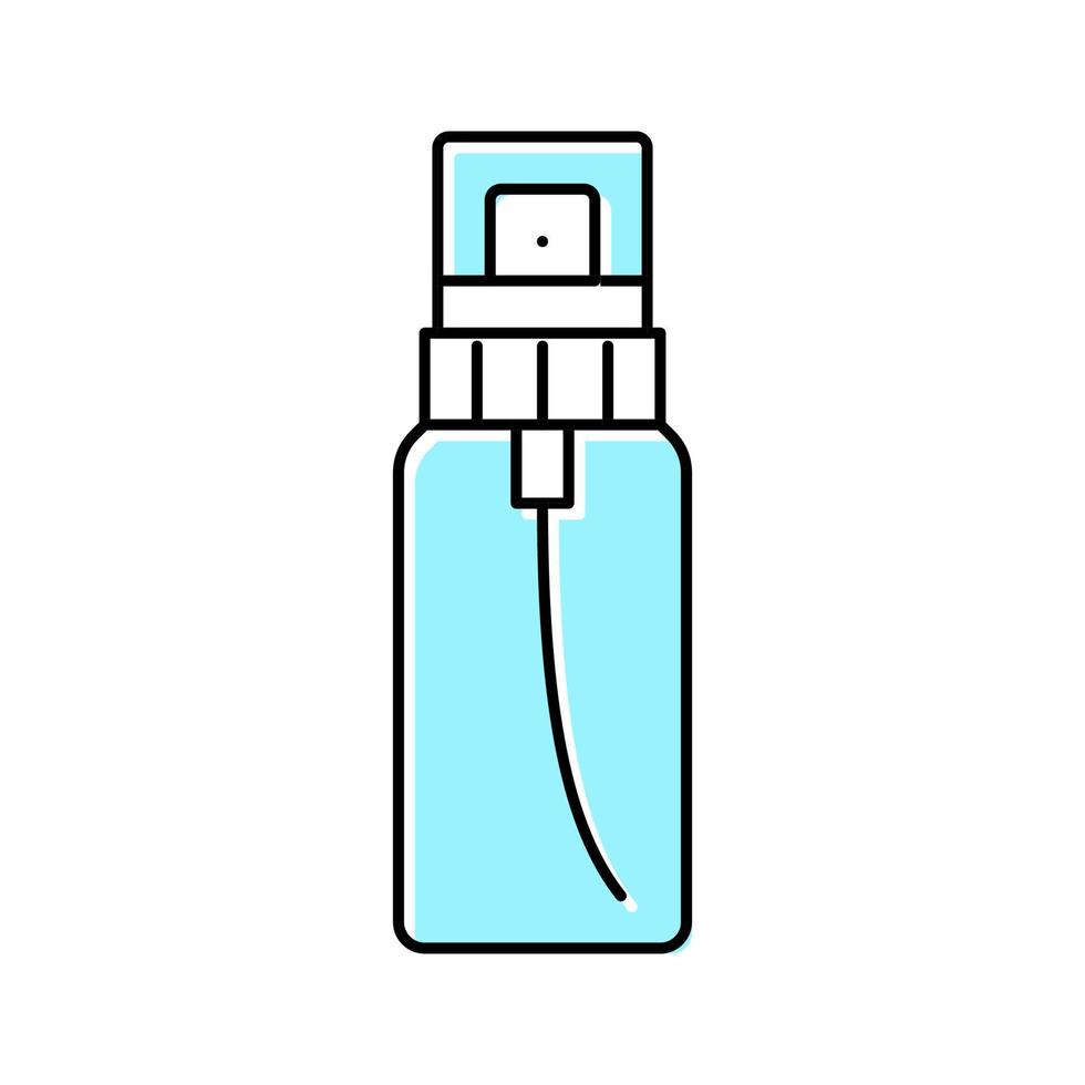 flask fragrance bottle perfume color icon vector illustration
