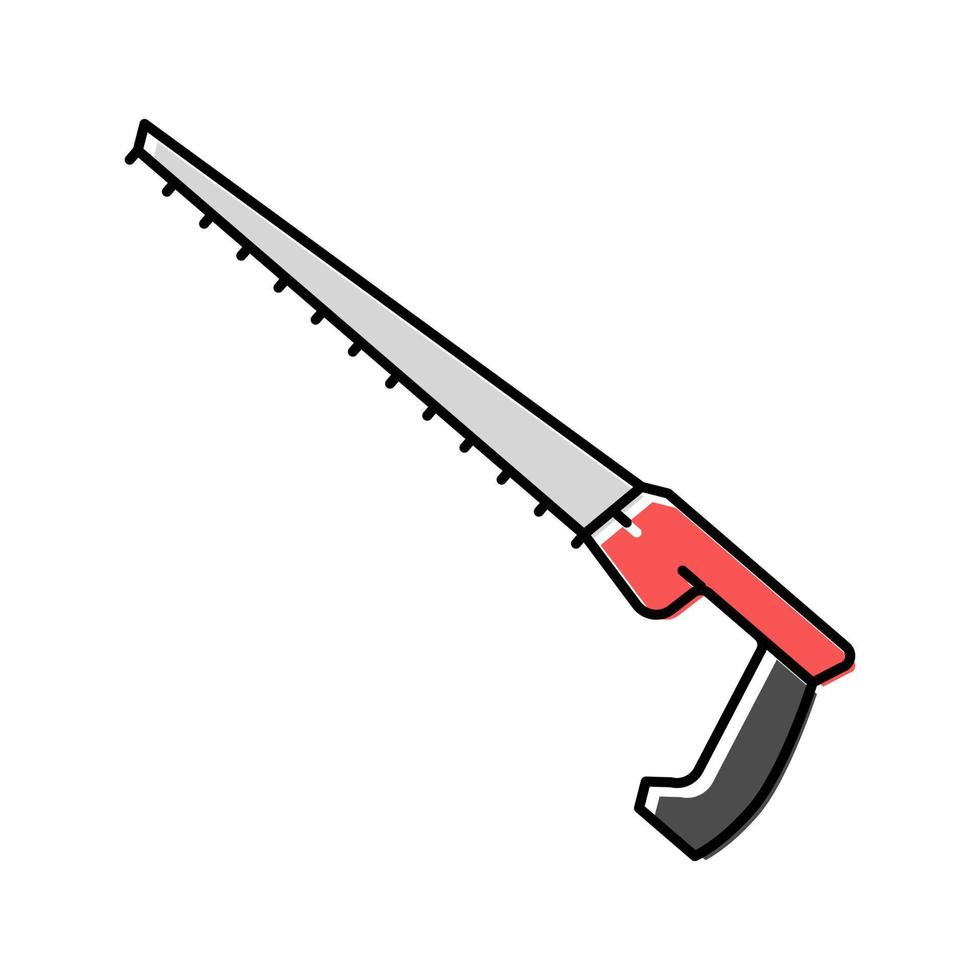 ilustración de vector de icono de color de sierra de brújula