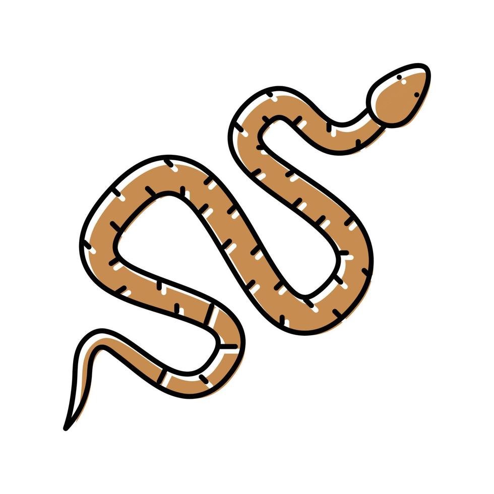 snake in zoo color icon vector illustration