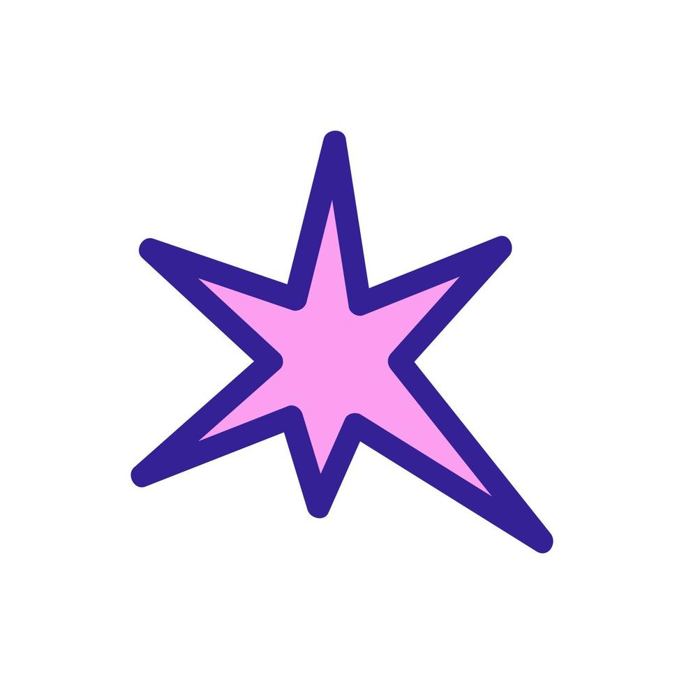 Star shining glitter icon vector. Isolated contour symbol illustration vector