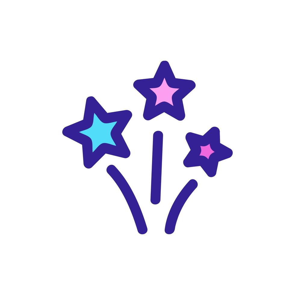 Star shining glitter icon vector. Isolated contour symbol illustration vector