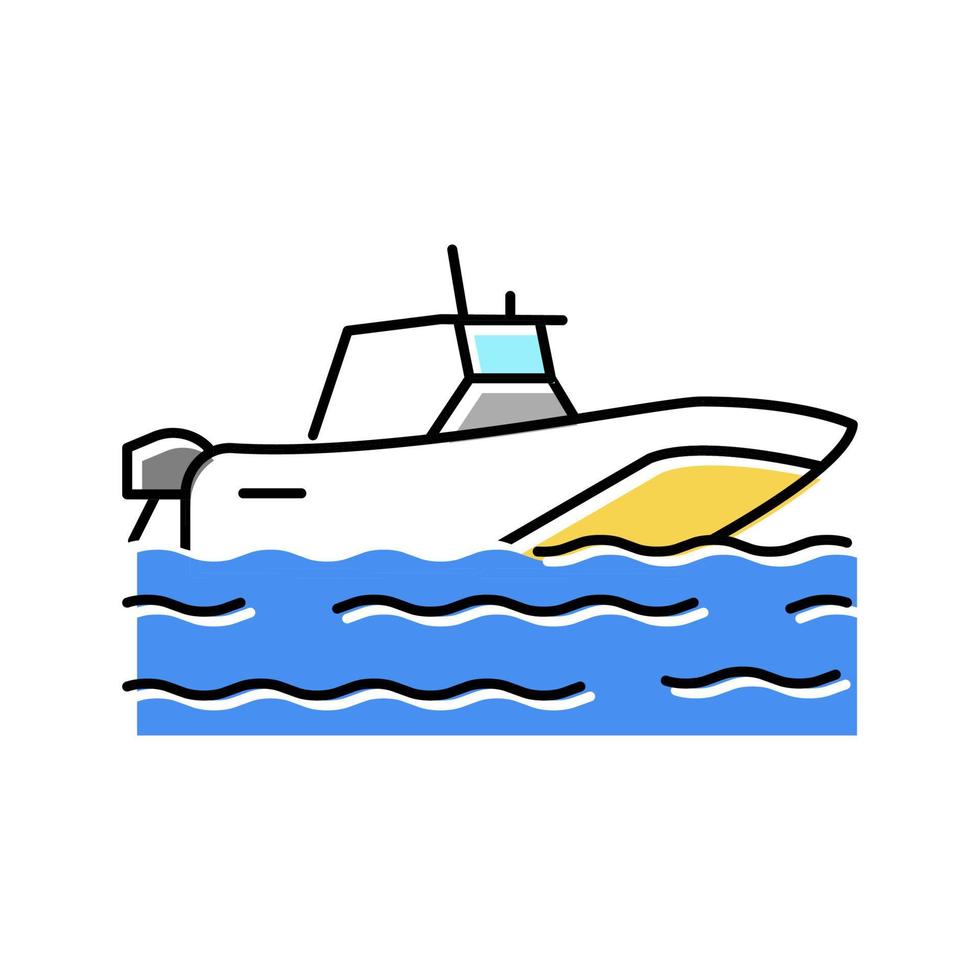 barco transporte color icono vector ilustración