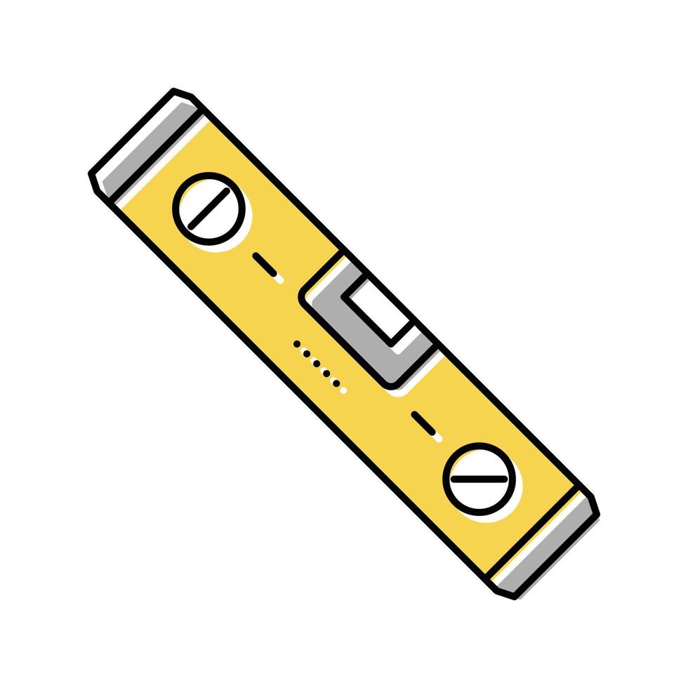 level tool repair color icon vector illustration