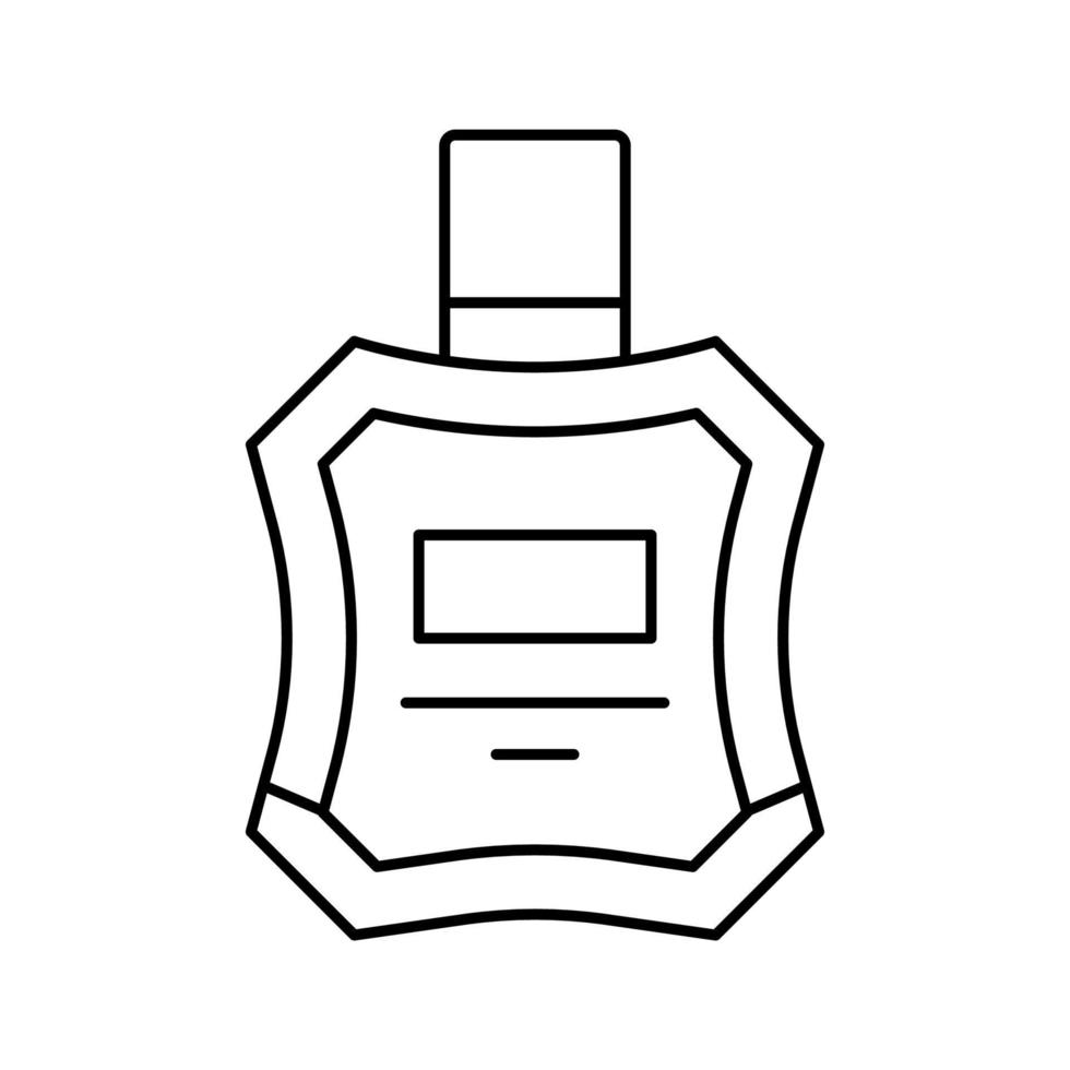 cologne perfume after shaving line icon vector illustration