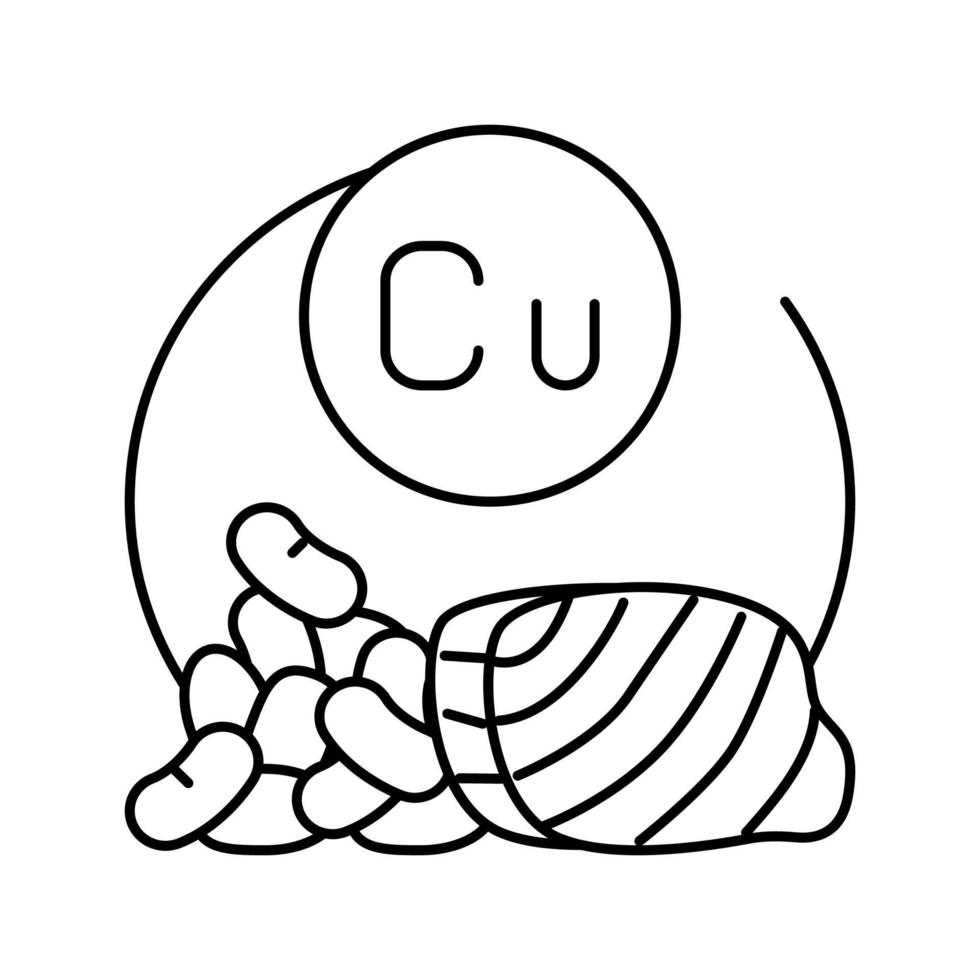 cu healthy vitamin line icon vector illustration