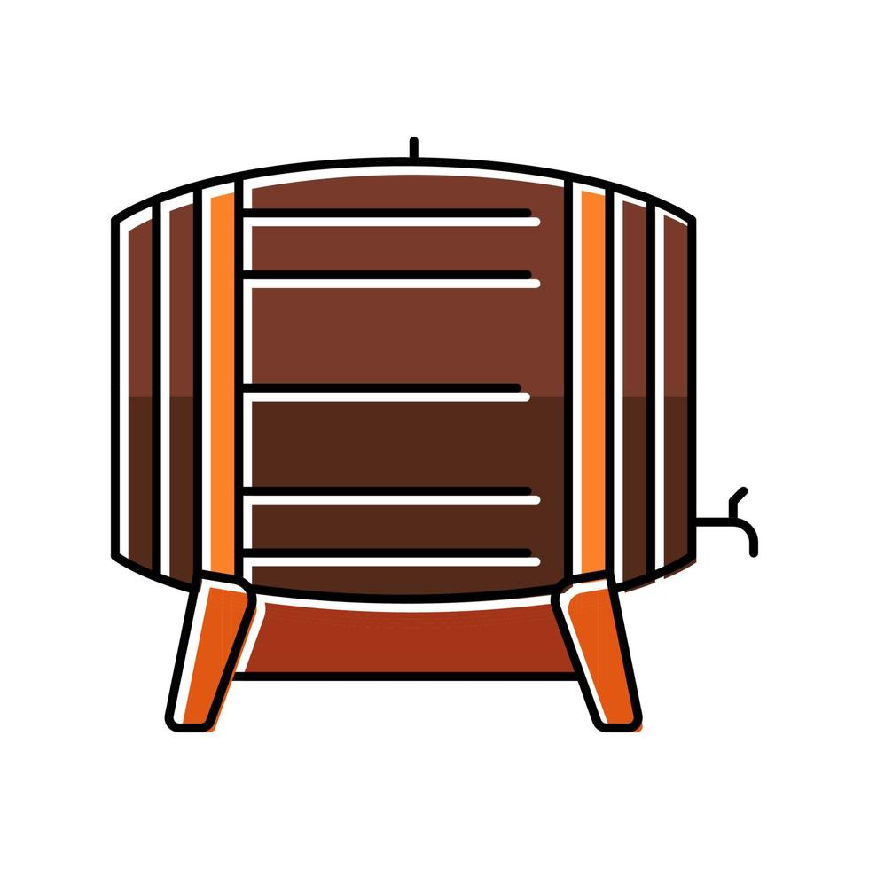 barrel beer drink color icon vector illustration