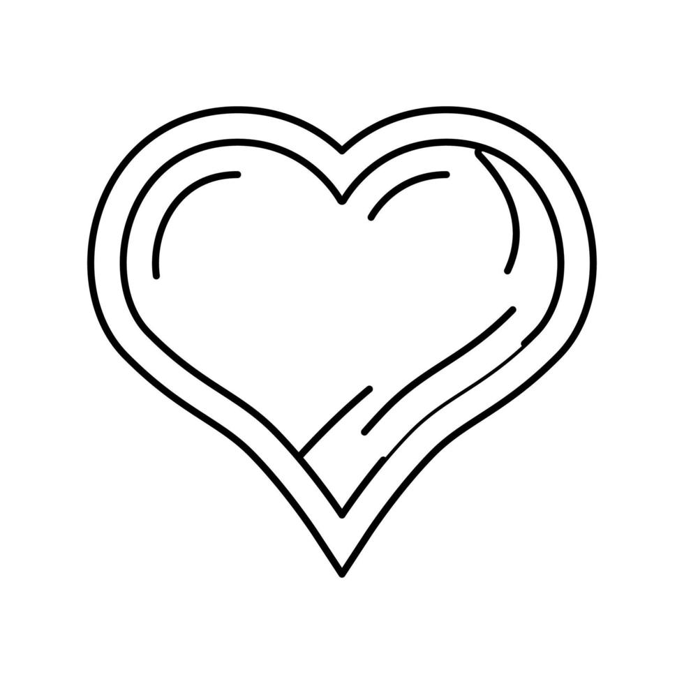 heart slot game line icon vector illustration