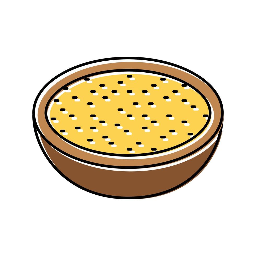 cuenco cebada grano color icono vector ilustración