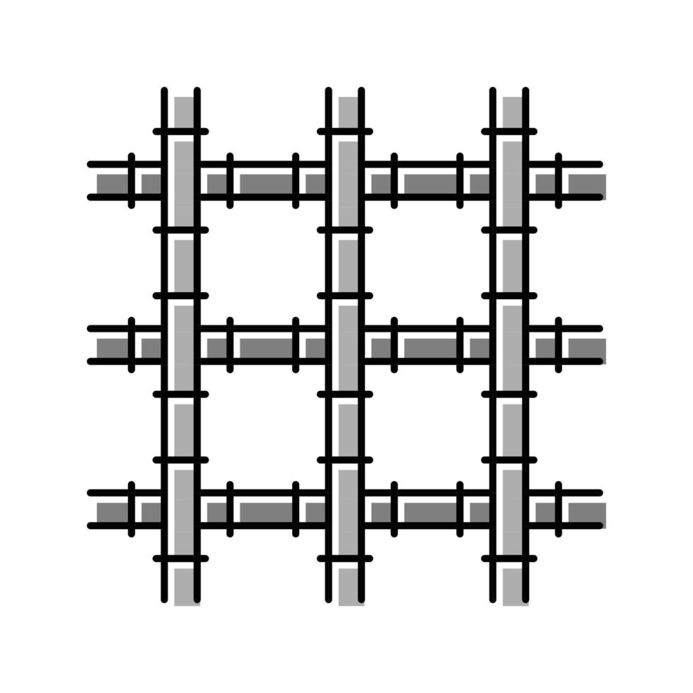 malla de alambre soldado wwf icono de color ilustración vectorial vector