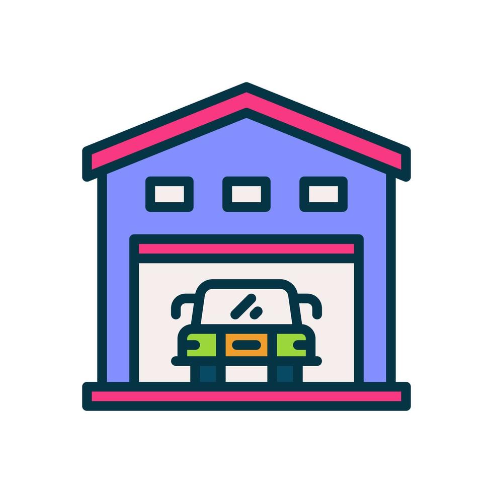 garage icon for your website, mobile, presentation, and logo design. vector