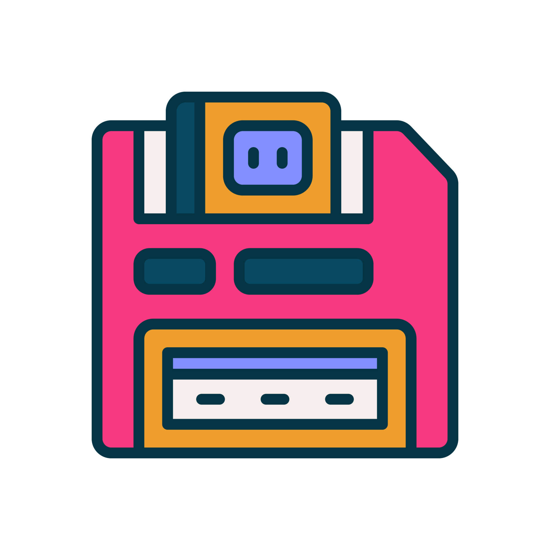 diskette icon for your website, mobile, presentation, and logo design