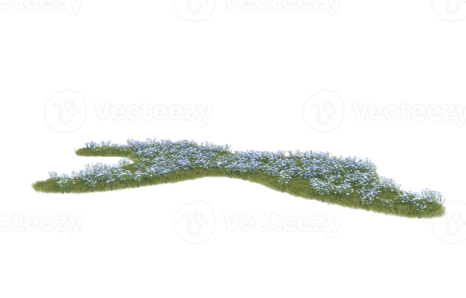 realistisk lövverk isolerat på transparent bakgrund. 3d tolkning - illustration png