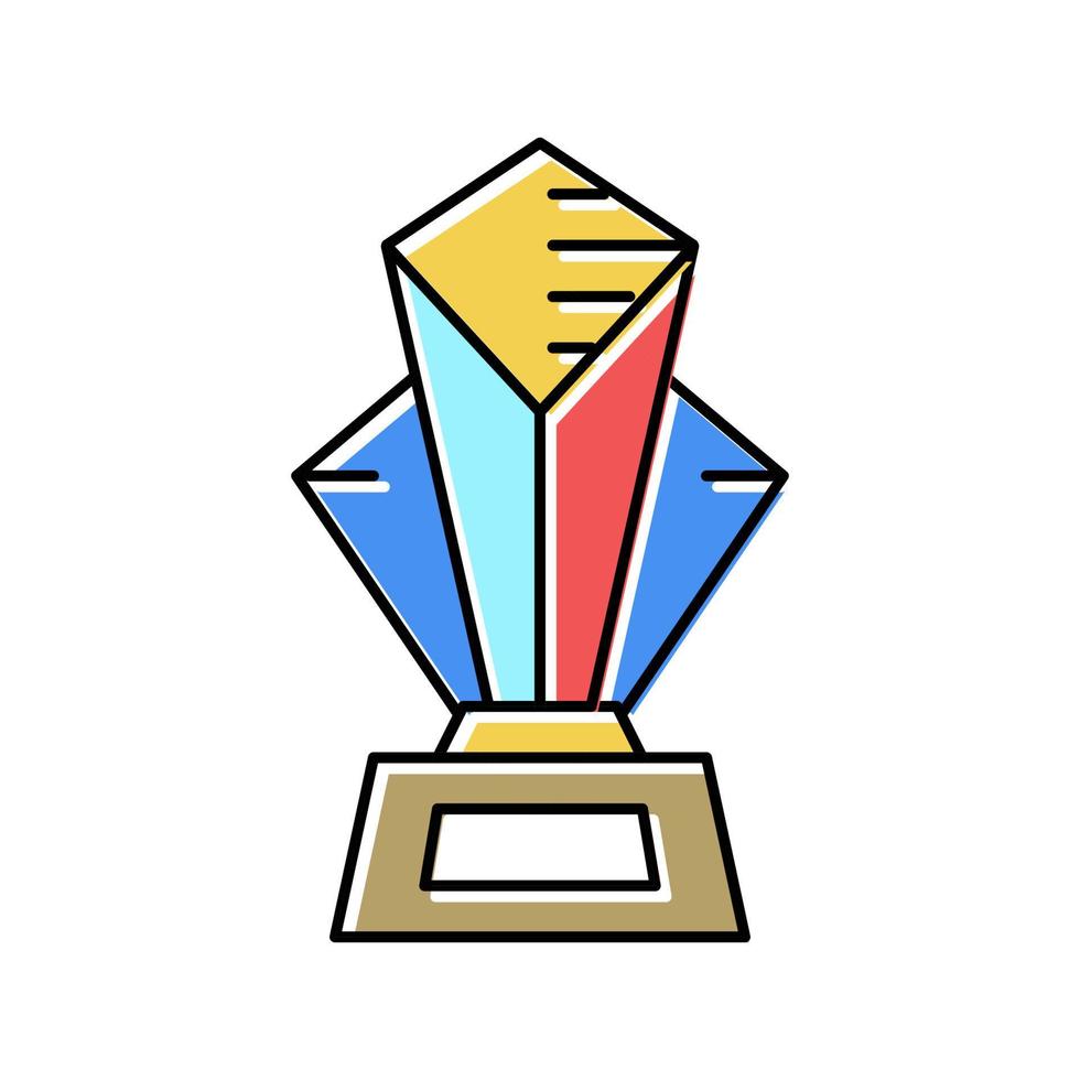 premio campeonato color icono vector ilustración