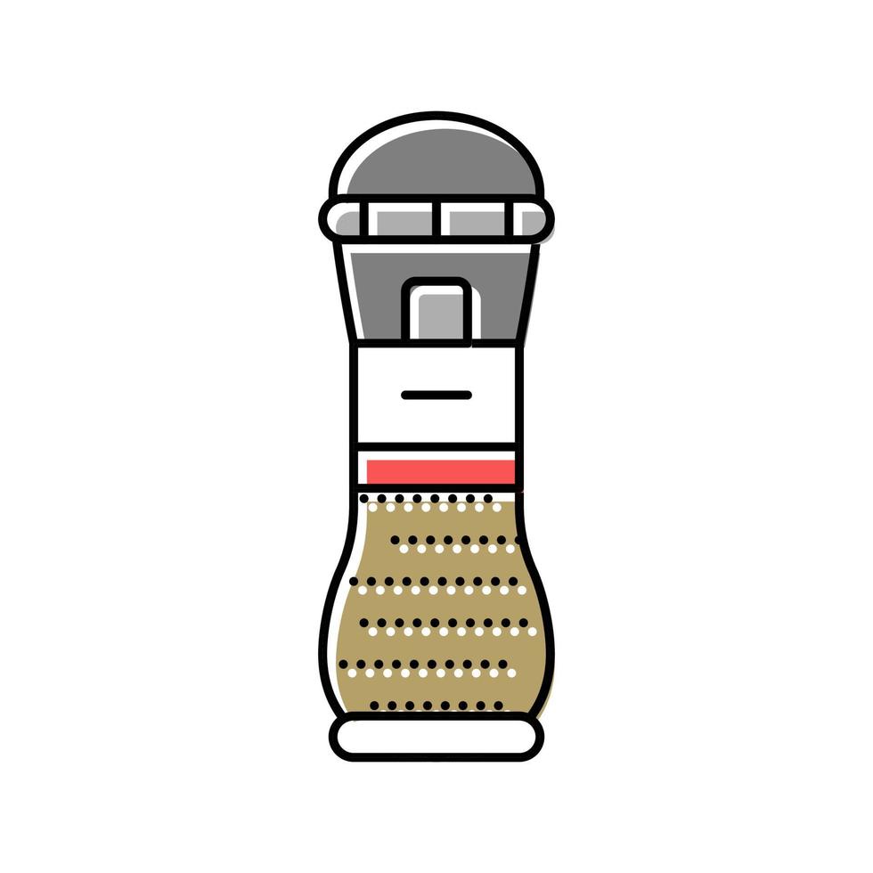 ilustración de vector de icono de color de olla de pimienta