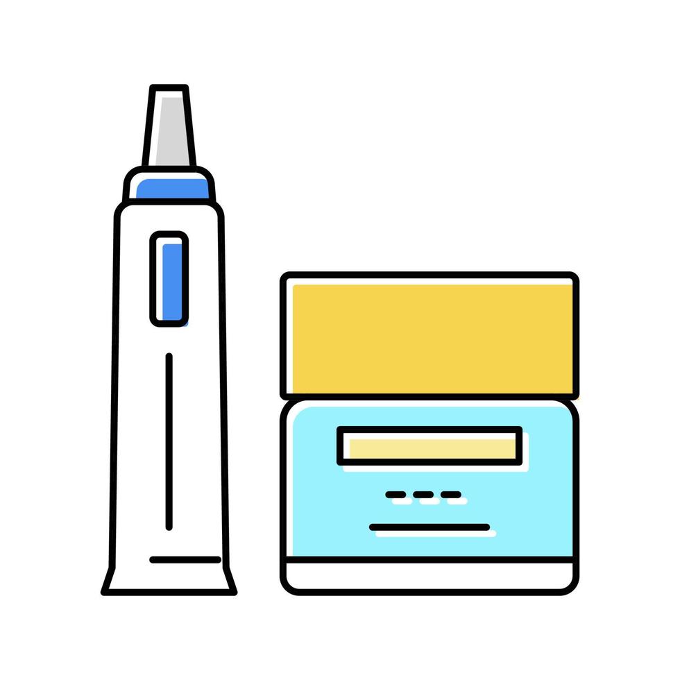 mattifying cream color icon vector illustration