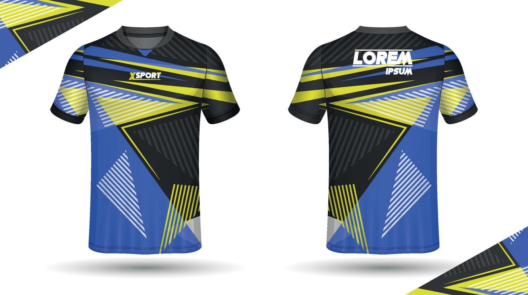 diseño de camisetas de fútbol para sublimación, diseño de camisetas deportivas vector