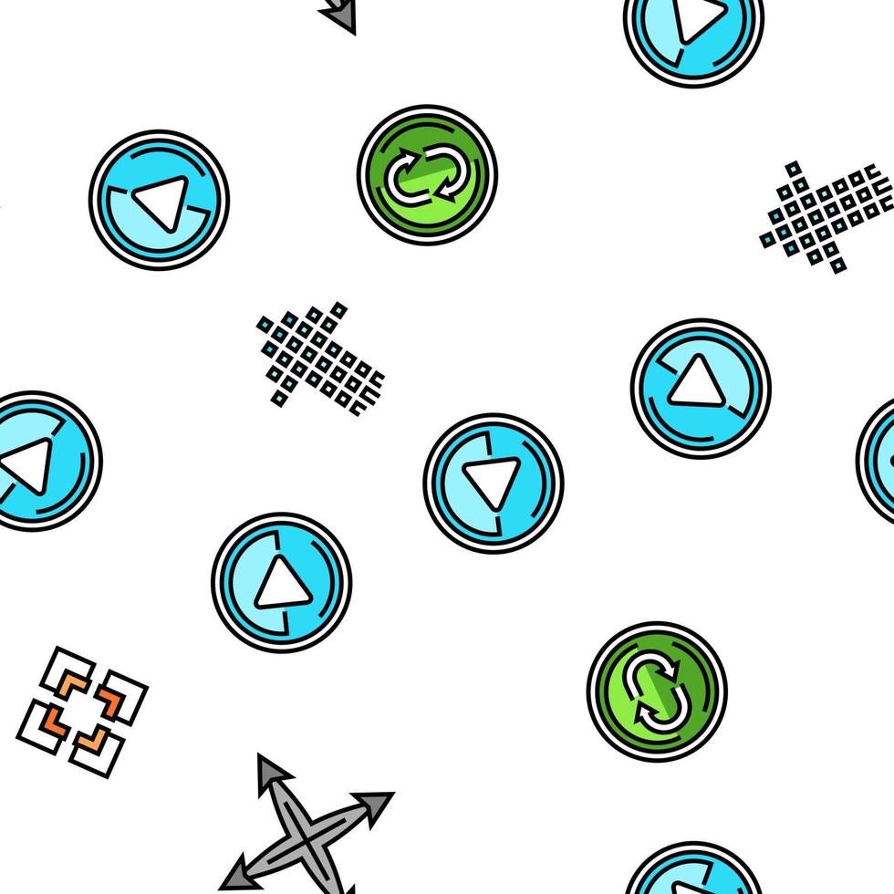 arrow right next sign up vector seamless pattern