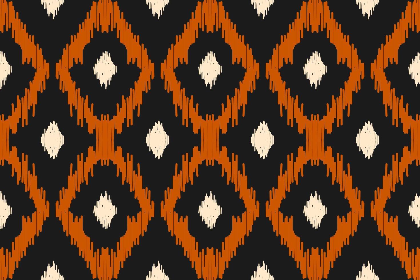 Ethnic ikat seamless pattern in tribal. Aztec geometric ethnic ornament print. Ikat pattern style. vector