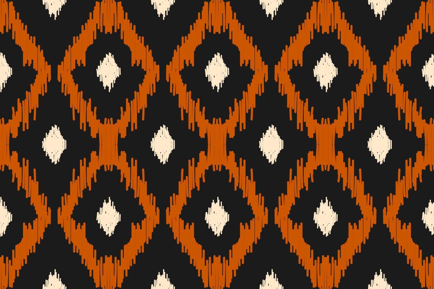 Ethnic ikat seamless pattern in tribal. Aztec geometric ethnic ornament print. Ikat pattern style. vector