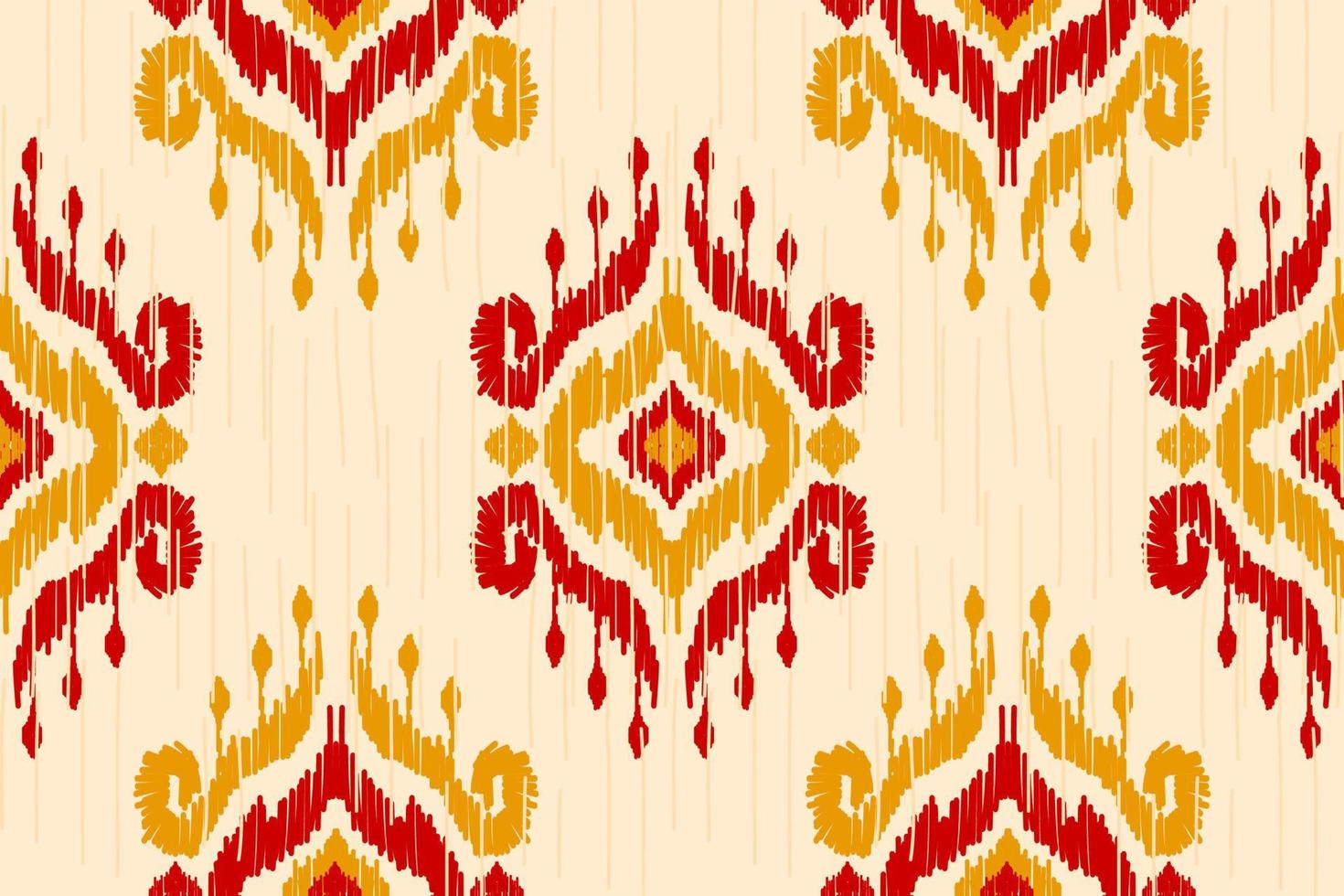 antecedentes étnicos abstractos de ikat. patrón geométrico sin costuras en tribal. tela estilo indio. vector