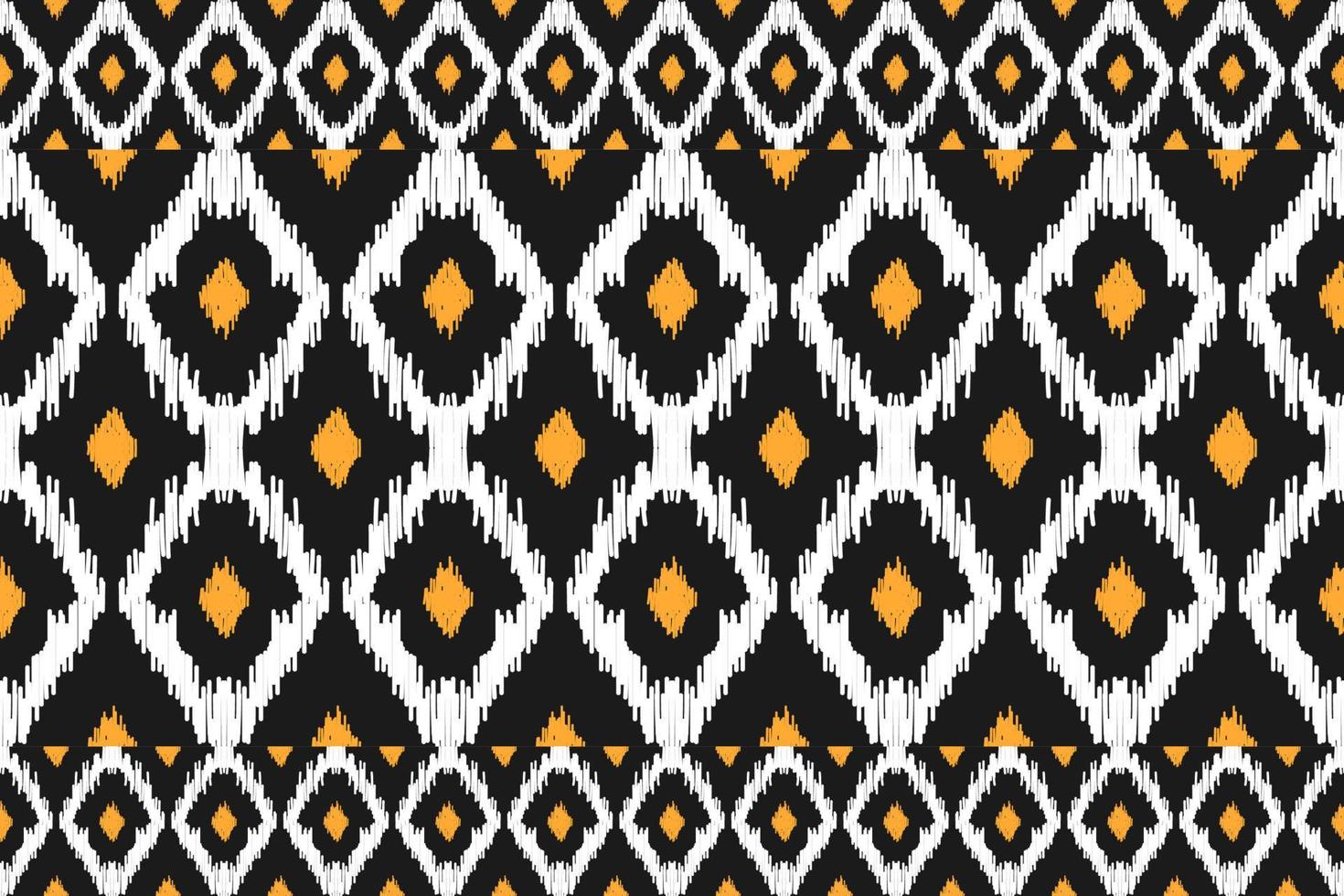 Carpet ethnic ikat pattern art. Geometric ethnic ikat seamless pattern in tribal. Mexican style. vector