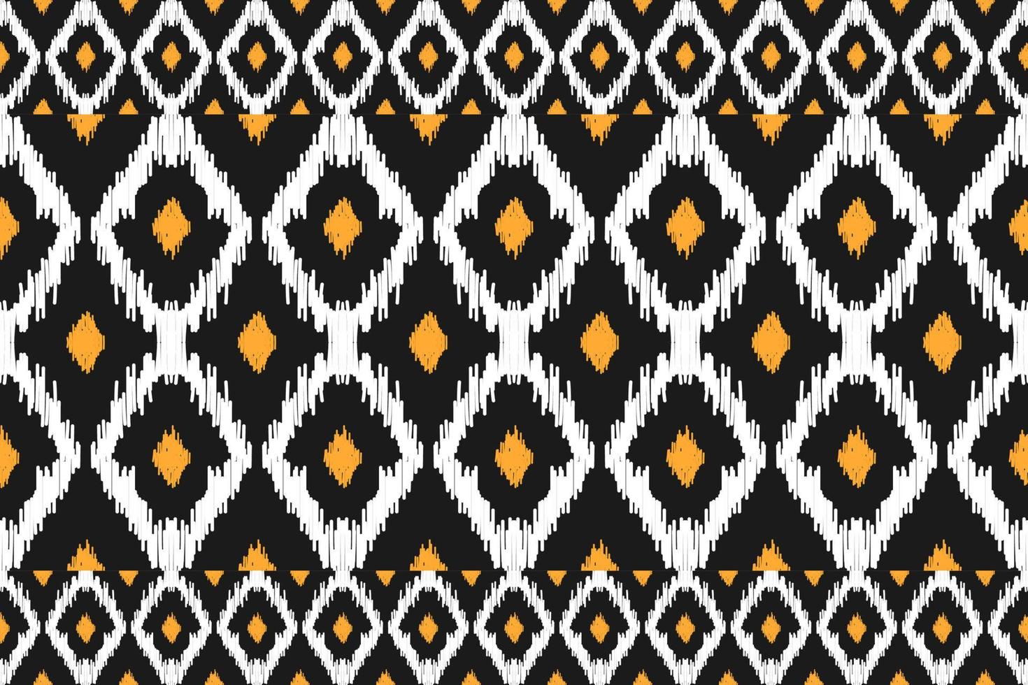 alfombra étnica patrón ikat art. patrón geométrico étnico ikat sin costuras en tribal. estilo mexicano vector